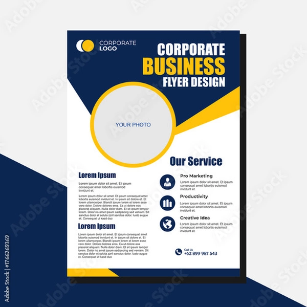 Obraz Business flyer background vector 