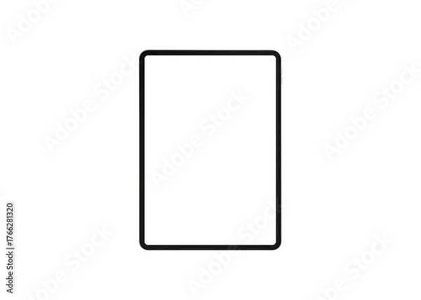 Obraz Tablet isolated on transparent background for mockup design