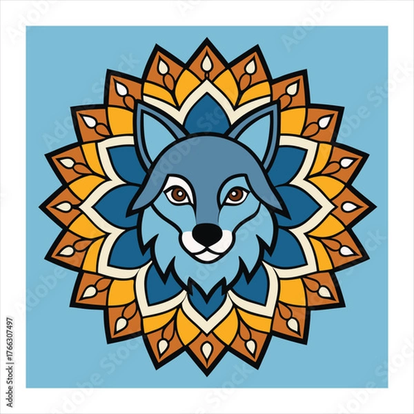 Fototapeta walf vector art