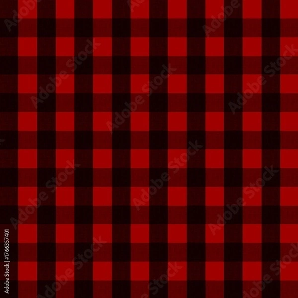 Obraz red gingham background