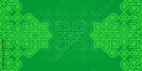 Obraz abstract green background with leaves, green abstract background, green floral background, abstract green background with leaves