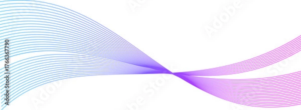 Fototapeta Wavy Lines Pattern Design Symbol, Waves Background