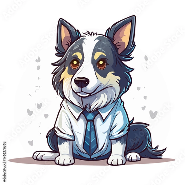 Fototapeta サラリーマン犬