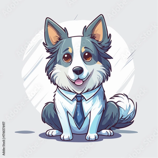 Fototapeta サラリーマン犬