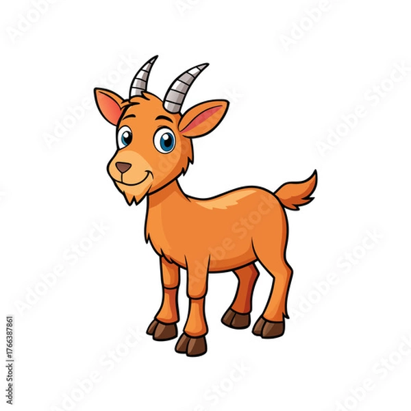 Obraz vector illustration of a goat