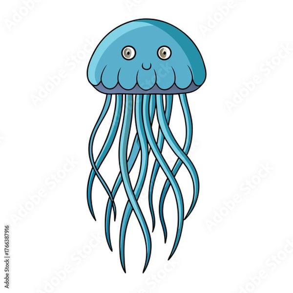 Obraz jellyfish on black