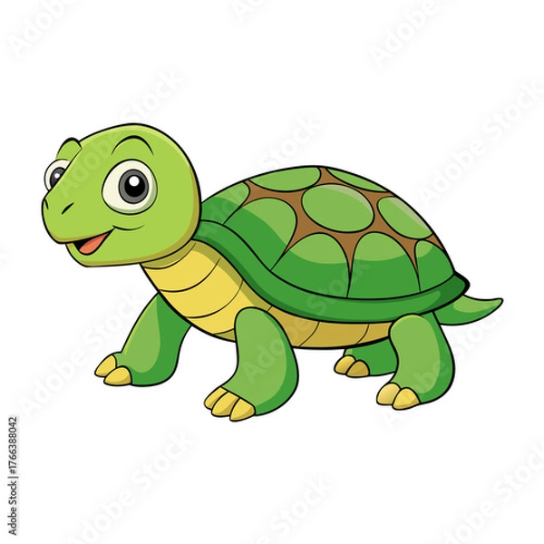 Obraz funny turtle cartoon