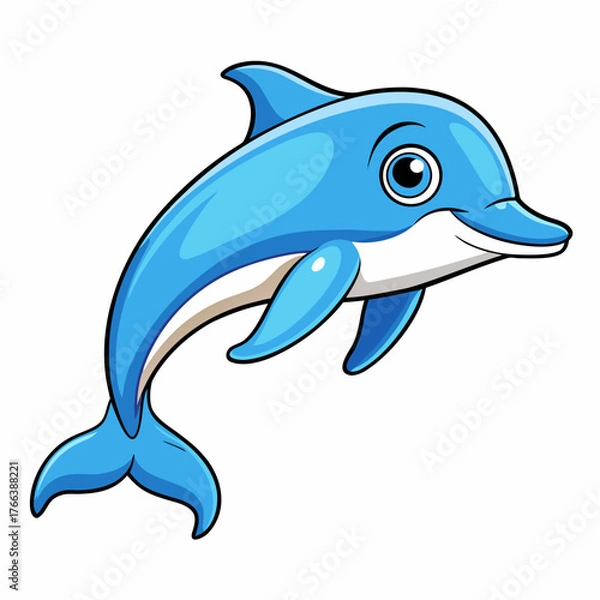 Obraz dolphin vector illustration