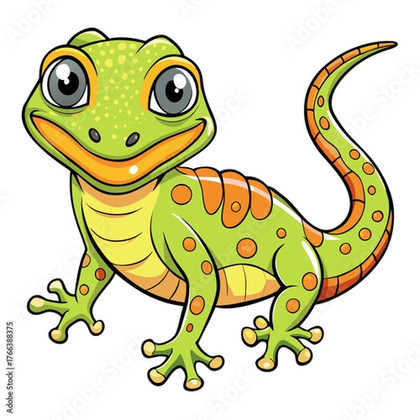 Obraz cartoon, animal, frog, green, dinosaur, vector, illustration, dino, reptile, amphibian, lizard, cute, isolated, dragon, wildlife, nature, character, fun, crocodile, toad, baby, art, smile, rex, happy