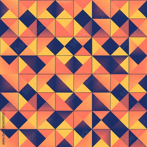 Fototapeta Vibrant Geometric Abstract Background Vector Design