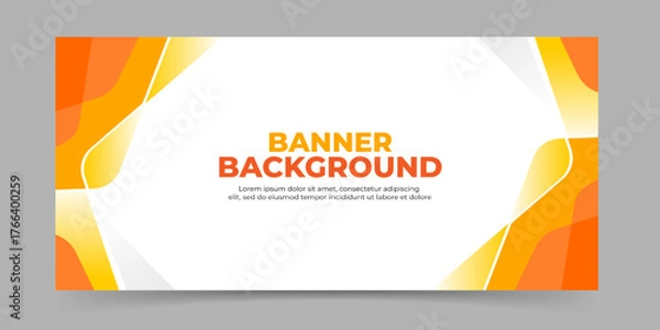 Obraz Orange yellow abstract banner background