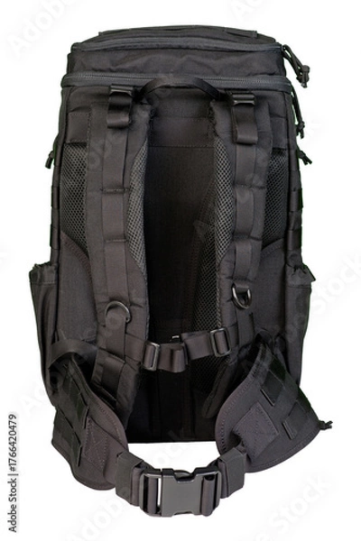 Fototapeta Large, roomy backpack for hiking and adventures.