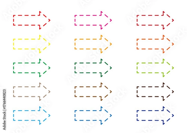 Obraz シンプルな矢印アイコンセット