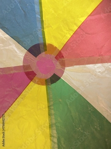 Obraz 紙風船を覗いたカラフルな画像