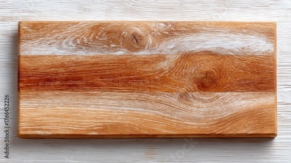 Fototapeta A Crisp Clean Photo of a Brown Wooden Door Pane with White Accents and Natural Grain Detailed Textured Surface with Soft Lighting