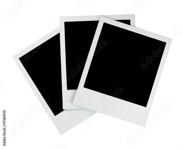 Obraz stack of three polaroid photos