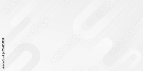 Obraz Abstract white background. Minimal geometric white light background abstract design.