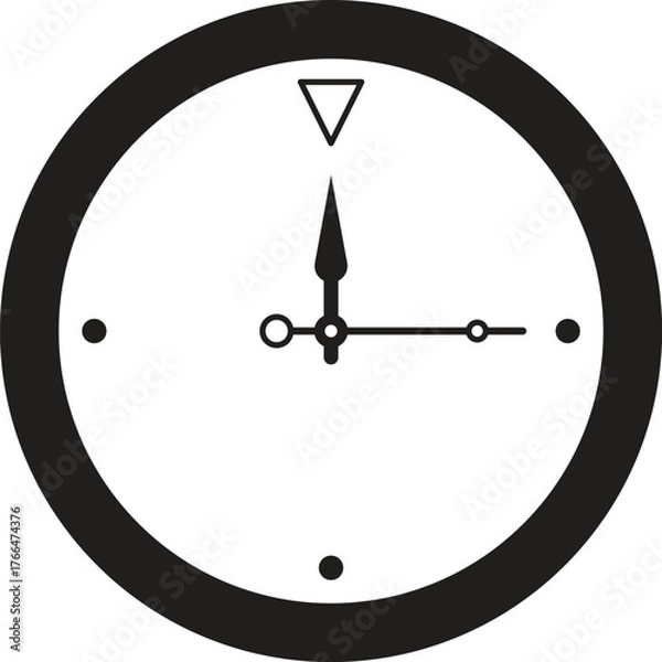 Fototapeta watch clock icon