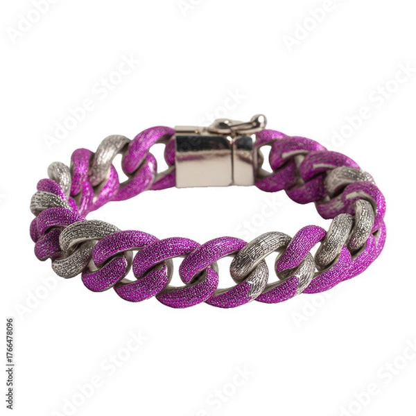 Fototapeta Vibrant purple and silver gadget png device png tech png modern png metallic png accessory png design png product png shiny png stylish png transparent background image