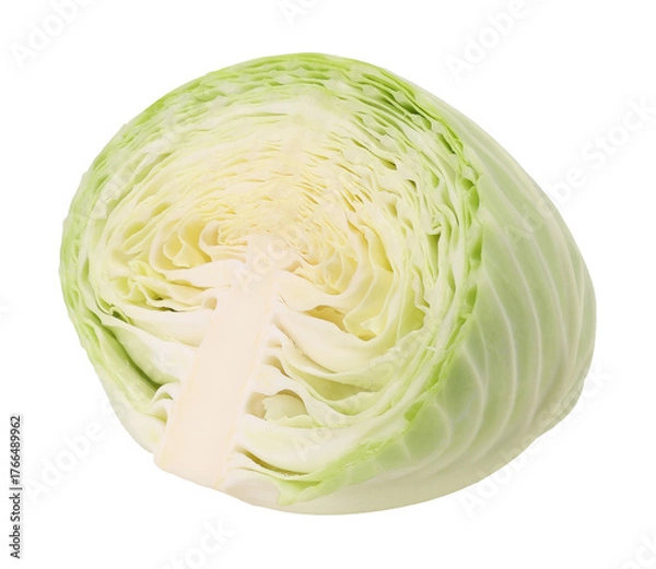 Fototapeta Half a cabbage isolated, transparent PNG, PNG format, Fresh