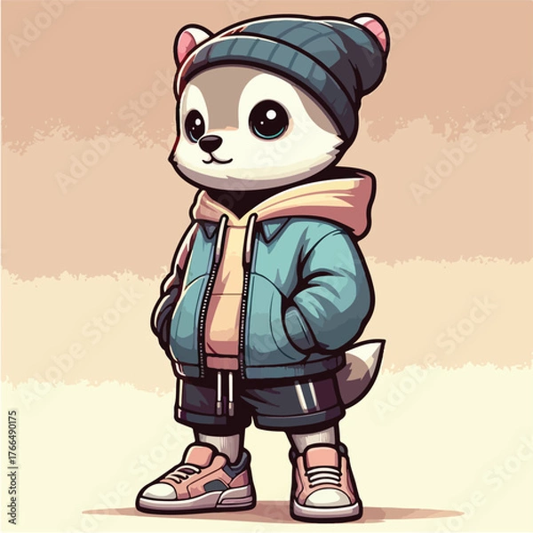 Obraz Animal Streetwear illustration