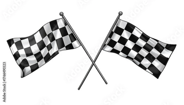 Fototapeta 2. Electrocardiogram Graph L3. Heartbeat Pulse ECG Waveform Collection, 1. Racing Flags and Checkered Flag Icons, isolated on transparent on Medical Paper, isolated on transparent background