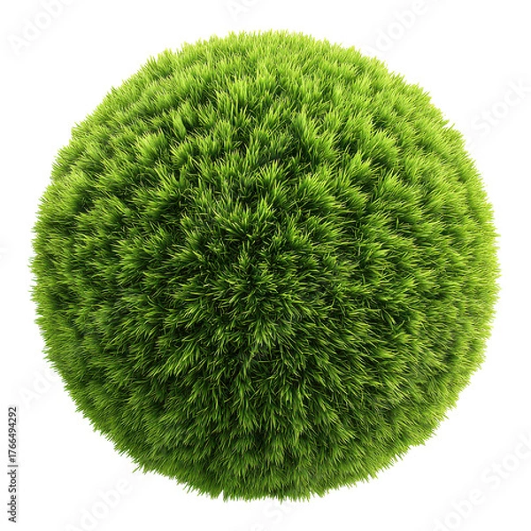 Fototapeta Green grass sphere png eco png nature png globe png lawn png texture png freshness png environment png round png botany png transparent background image