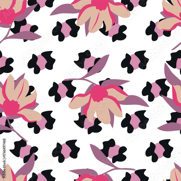 Obraz seamless pattern with butterflies