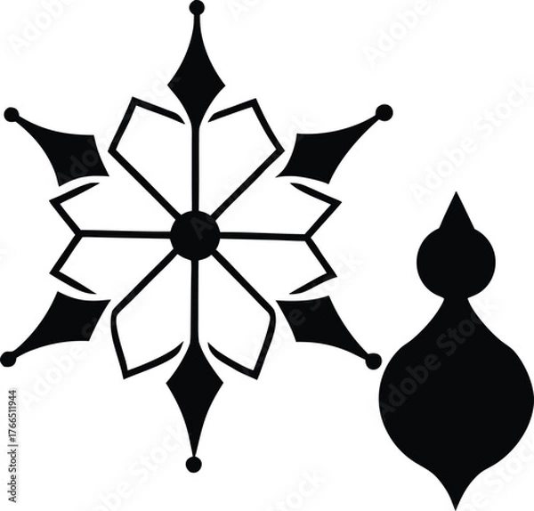 Fototapeta vector illustration of a star