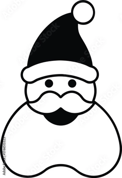 Fototapeta santa claus vector illustration