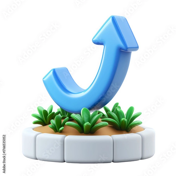 Obraz Success table decoration 3D icon