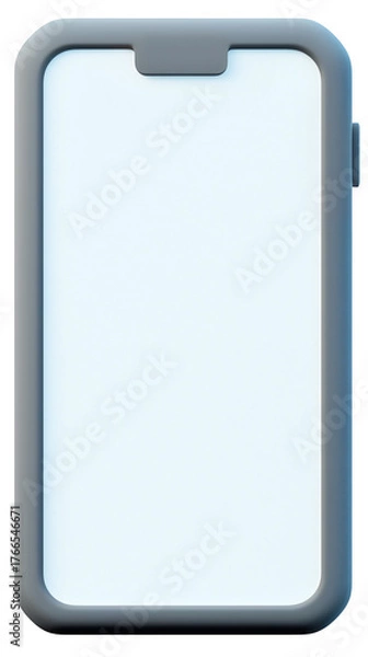 Obraz Mobile phone flat 3D icon