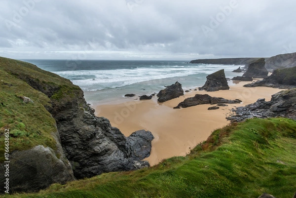 Fototapeta Bedruthan steps Cornwall