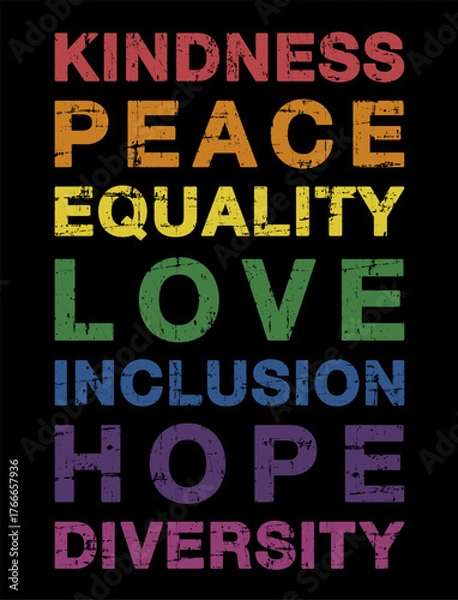 Obraz LGBTQ+ Gay Lesbian Rainbow Flag