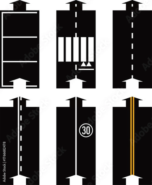 Fototapeta 교통 노면