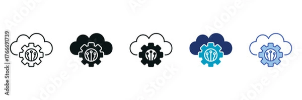 Fototapeta Api Icon Set Consisting of Multiple Styles Vector Illustration