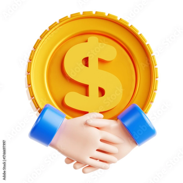 Obraz Client acquisition 3D Icon