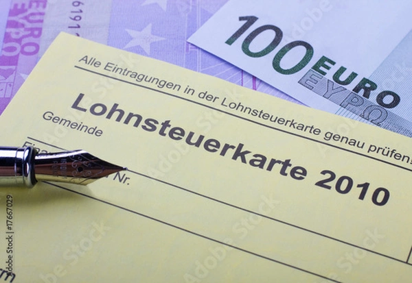 Obraz Lohneteuerkarte