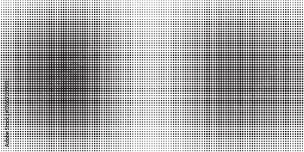 Fototapeta Black-white gradient halftone dots background. Pop art in vector illustration for your creative design