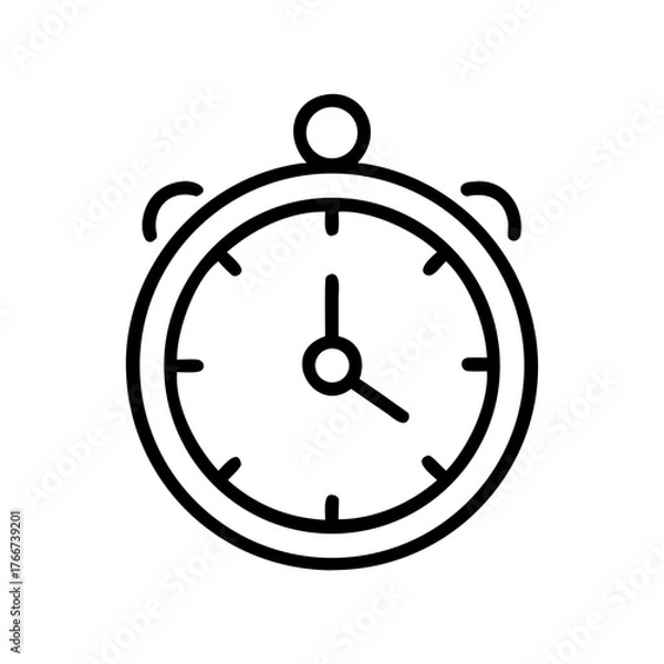 Fototapeta stopwatch vector illustration