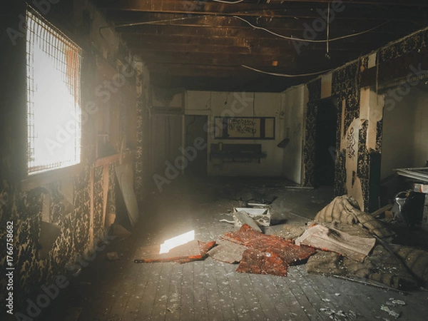 Obraz old abandoned house