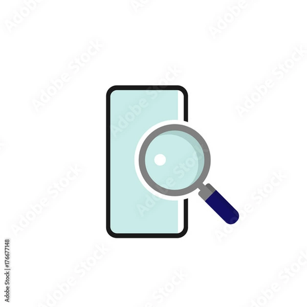 Fototapeta Find Smartphone Logo & Icon Element