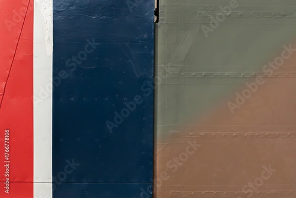 Fototapeta Design and pattern isolated from an aircraft fuselage