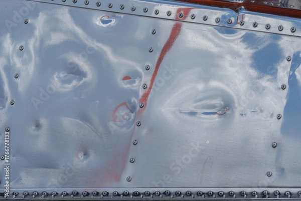 Fototapeta Design and pattern isolated from an aircraft fuselage