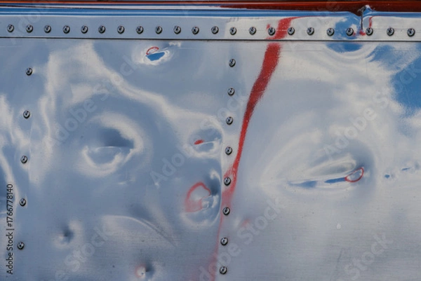 Fototapeta Design and pattern isolated from an aircraft fuselage