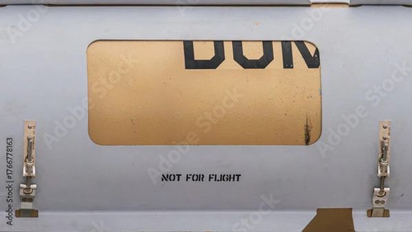 Fototapeta Design and pattern isolated from an aircraft fuselage