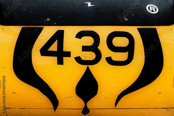 Fototapeta Design and pattern isolated from an aircraft fuselage