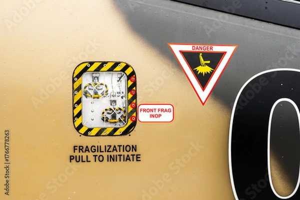 Fototapeta Design and pattern isolated from an aircraft fuselage