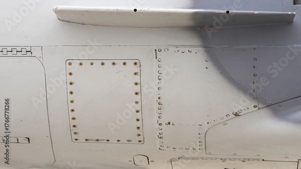 Fototapeta Design and pattern isolated from an aircraft fuselage