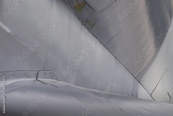 Fototapeta Design and pattern isolated from an aircraft fuselage